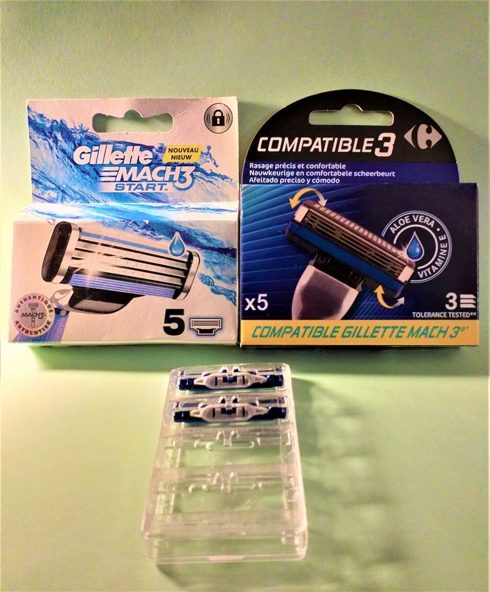Gillette Mach 3 lot de bo&icirc;tes de 5 lames Maroquinerie