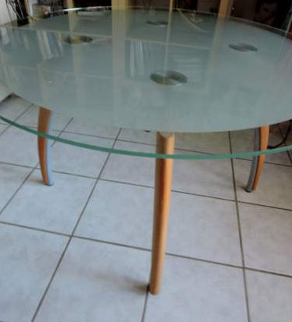Table ronde en verre Meubles