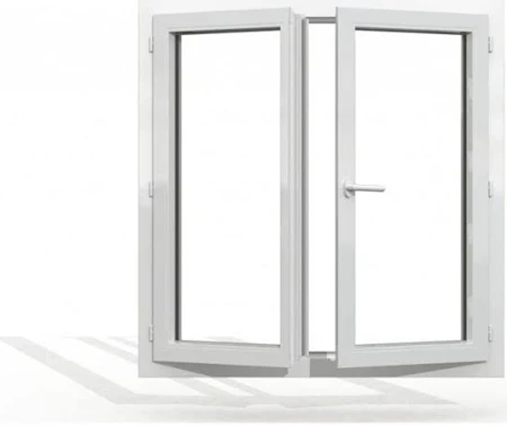 4 x Fen&ecirc;tre Premium PVC 1450 X 1200 mm avec volet roulant Bricolage