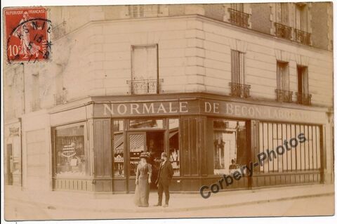 92. CPA PHOTO BECON Pharmacie Normale de Bécon 0 Courbevoie (92)