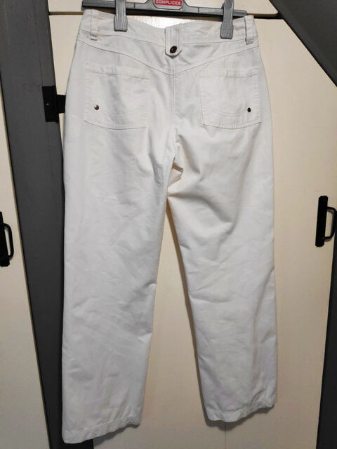 Pantalon blanc de qualit 8 Courtisols (51)