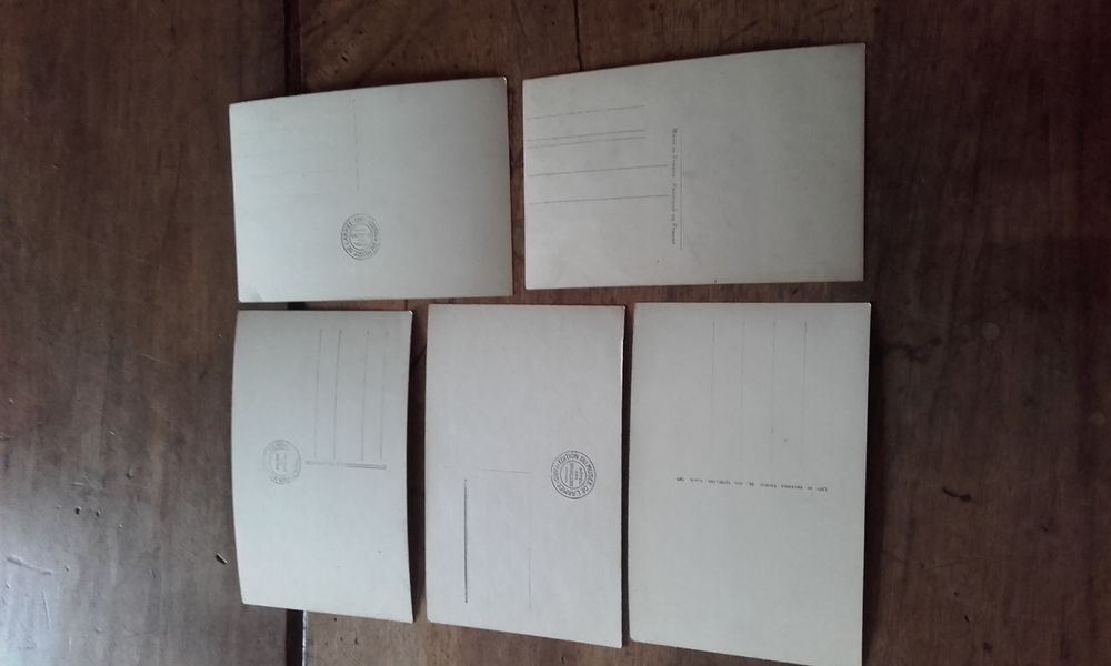 Lot de 5 cartes postales anciennes de Paris 