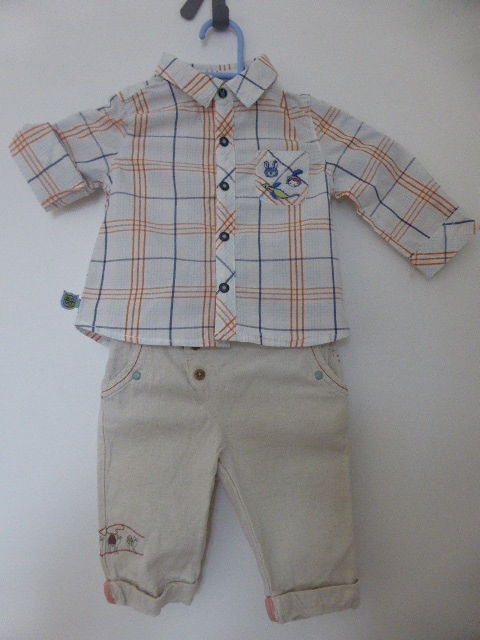 Sergent Major Ensemble pantalon beige et chemise 6 mois 10 Rueil-Malmaison (92)