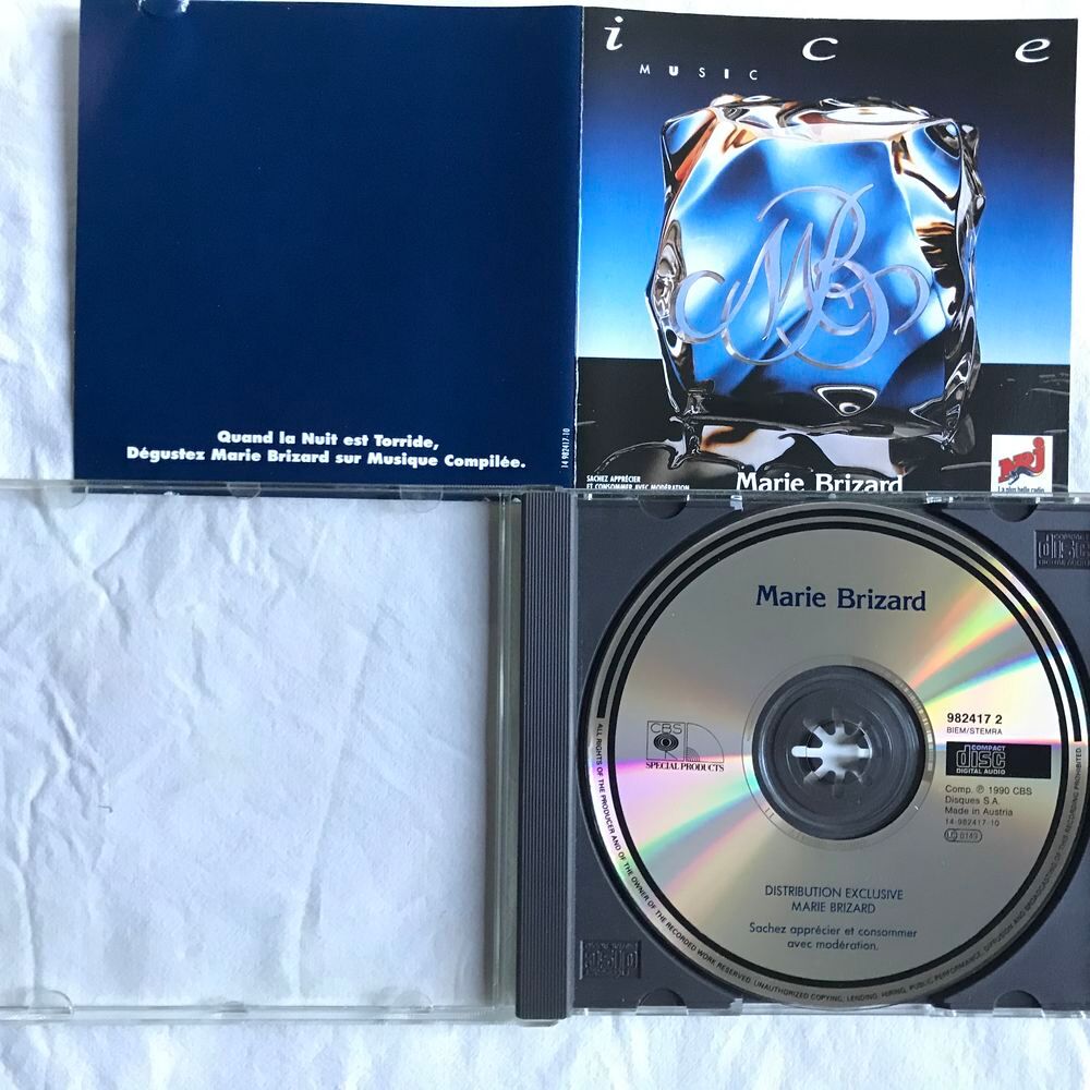 CD Ice Music Objet Publicitaire Marie Brizard Compilation CD et vinyles