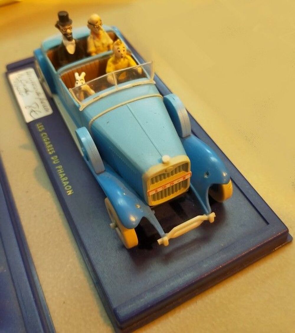 Lot complet de 3 voitures miniatures TINTIN
