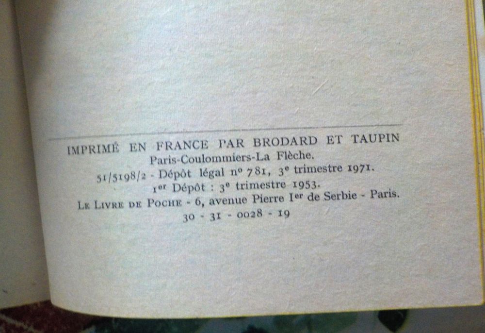 POUR QUI SONNE LE GLAS de Ernest HEMINGWAY Poche 1971 Livres et BD