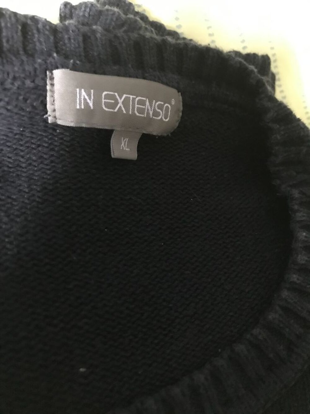 PULL NOIR COTON Taille XL Vêtements