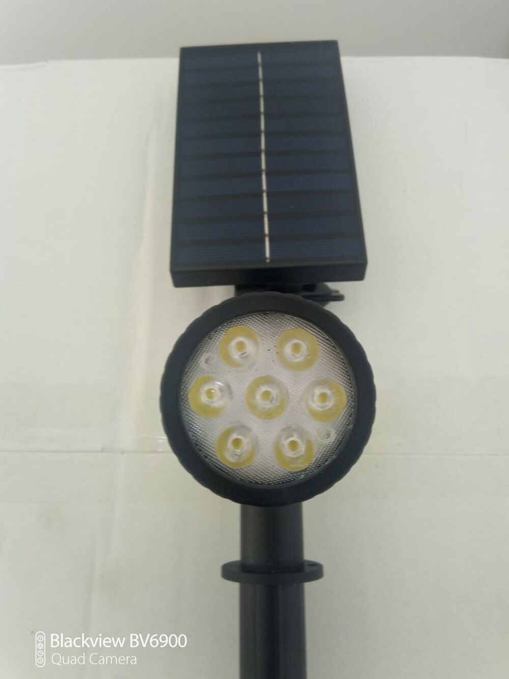 Piquets Solaires 7 Leds 1,6 W lumi&egrave;re blanche Jardin
