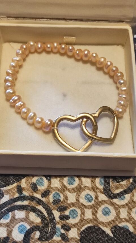 Bracelet perles d'eau douce nacr�es montage sur �lastique 45 Verneuil-sur-Seine (78)