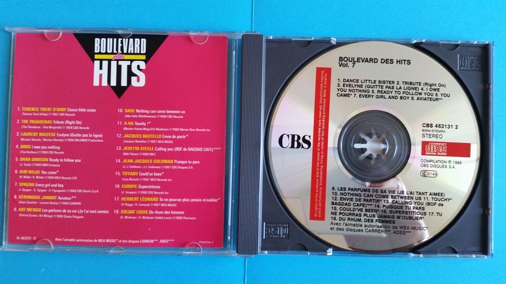 BOULEVARD DES HITS * CD CD et vinyles