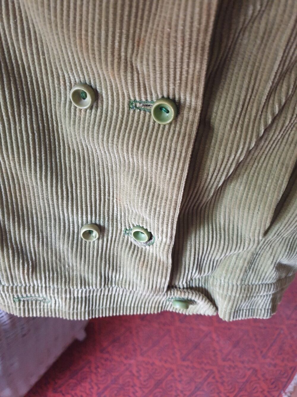 Veste velours atypique, vert amande, vintage, pour 4/6 ans Vêtements enfants