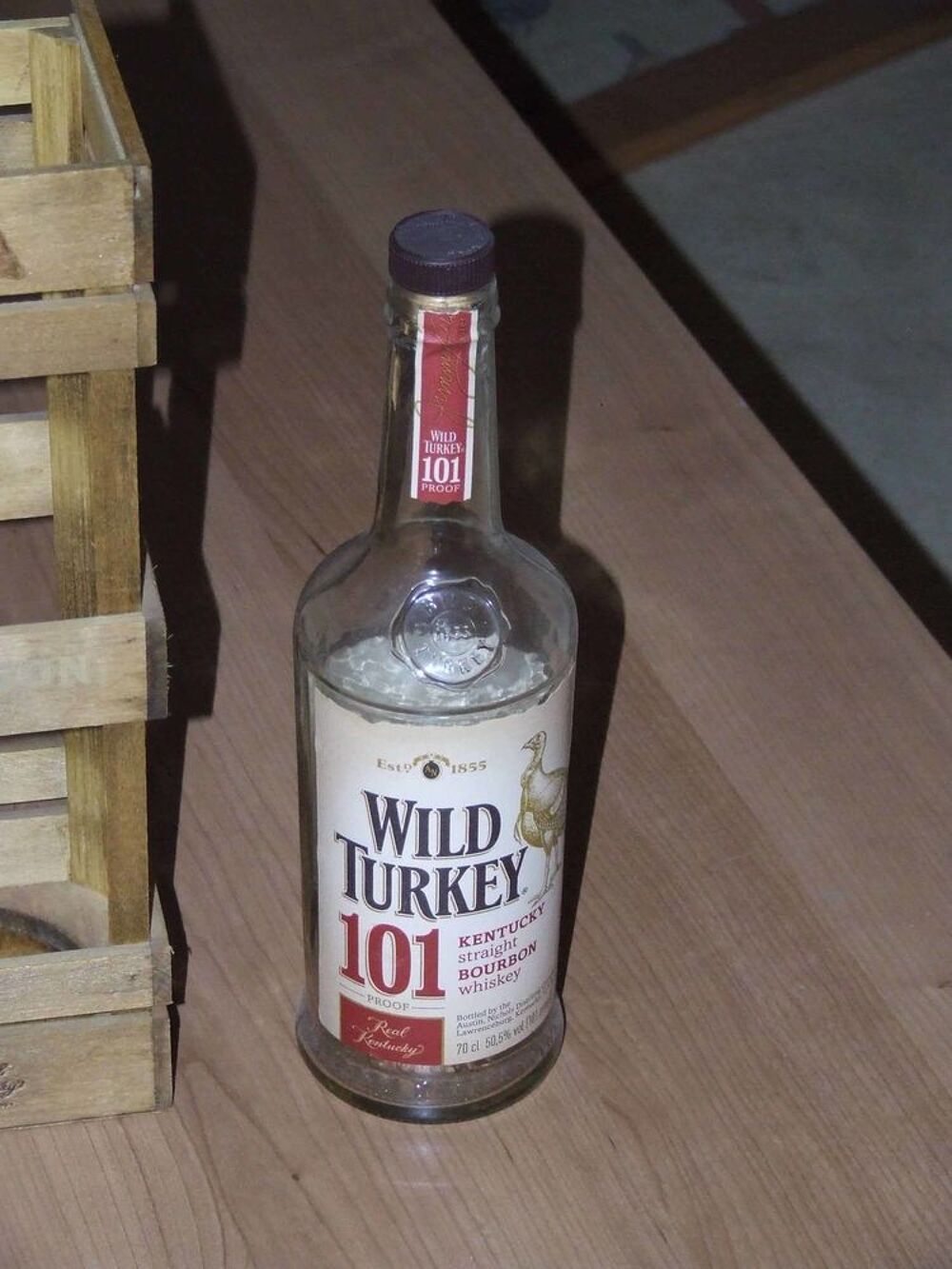 Collection, Bouteille Wild Turkey dans sa cage, TBE Dcoration