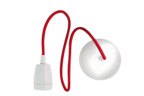 Cordon suspension ROUGE BLANC lustre pendant avec câble fil 10 Marseille 13 (13)