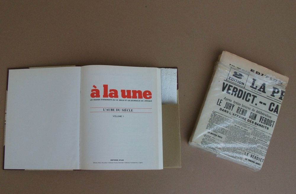 A la une (10volumes) les journaux d'&eacute;poque (Atlas 1979/1987) Livres et BD
