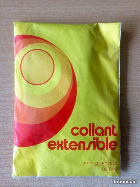 Collant vintage Marque dim beige taille long 3 Carnon Plage (34)