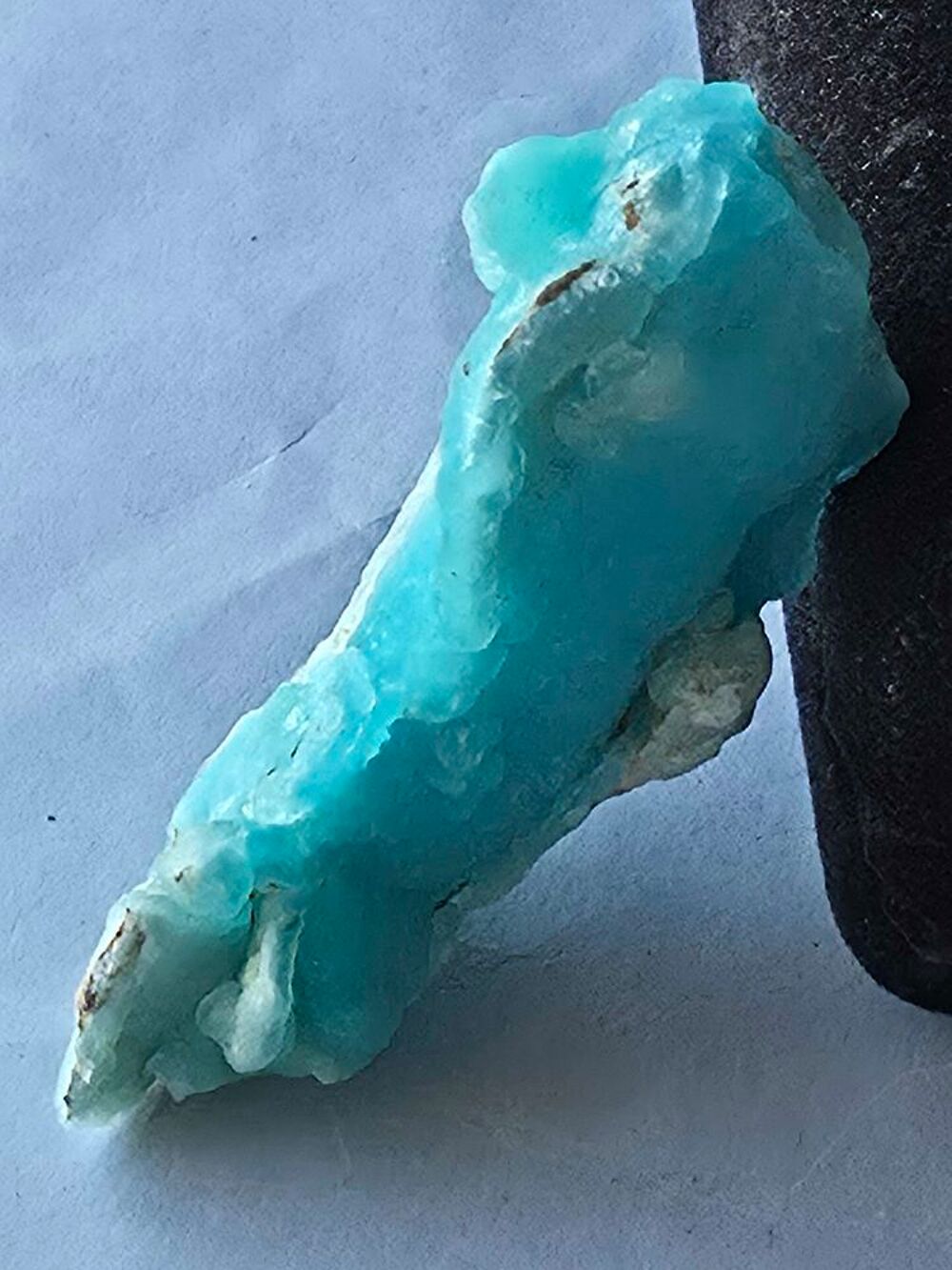 H&eacute;mimorphite Bleue du Congo-Collection Personnelle-21g 
