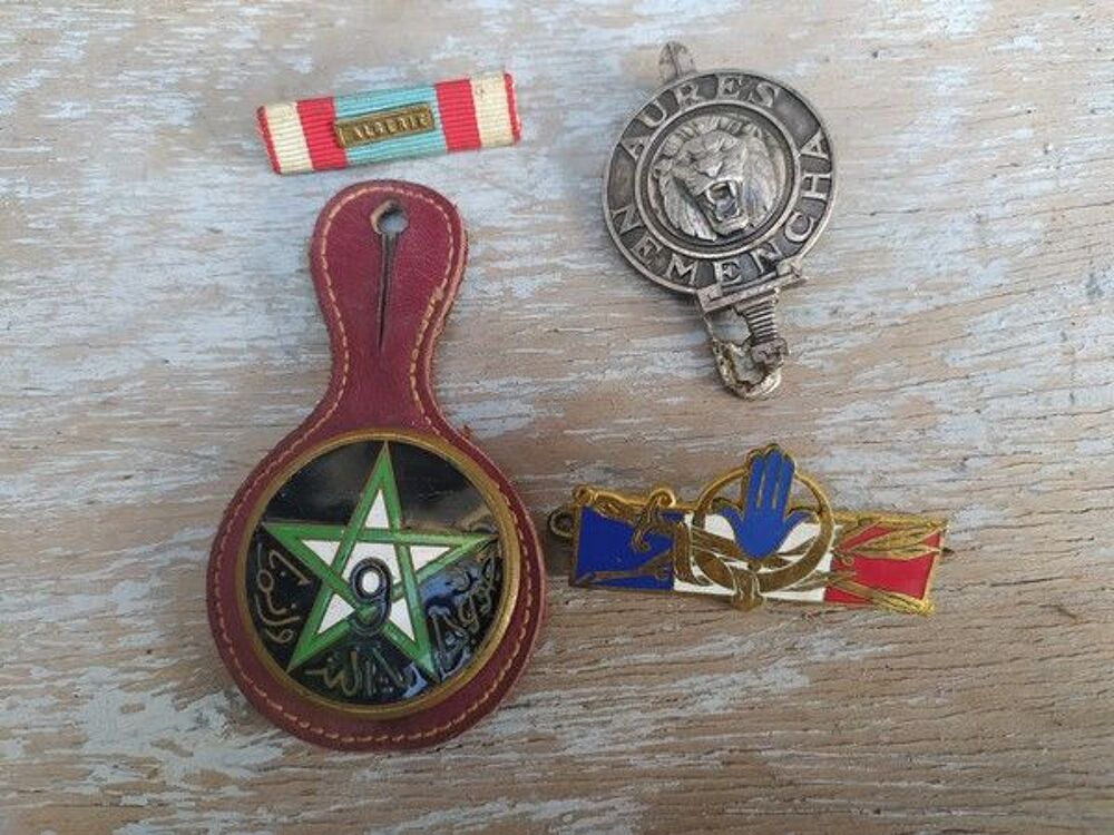 Insignes Militaires AFN Afrique du Nord Maroc Alg&eacute;rie 