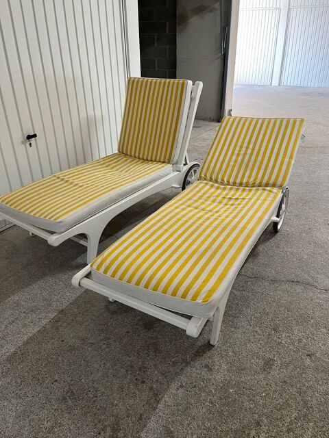 bains de soleil (2) 1970 haut de gamme triconfort aluminum 450 Fayence (83)