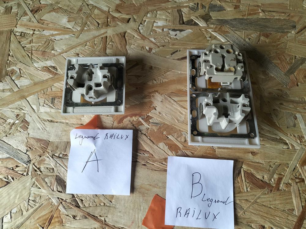 prise et bouton railux Bricolage