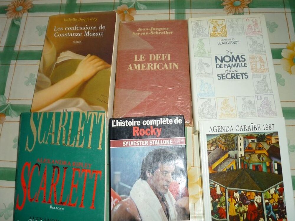 6 ROMANS DIVERS Livres et BD