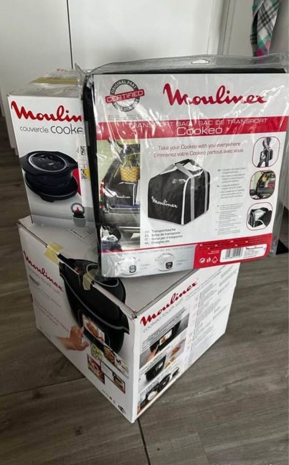 (Lot) Cookeo Touch Wifi + Extra Crisp + Sac Officiel Electroménager