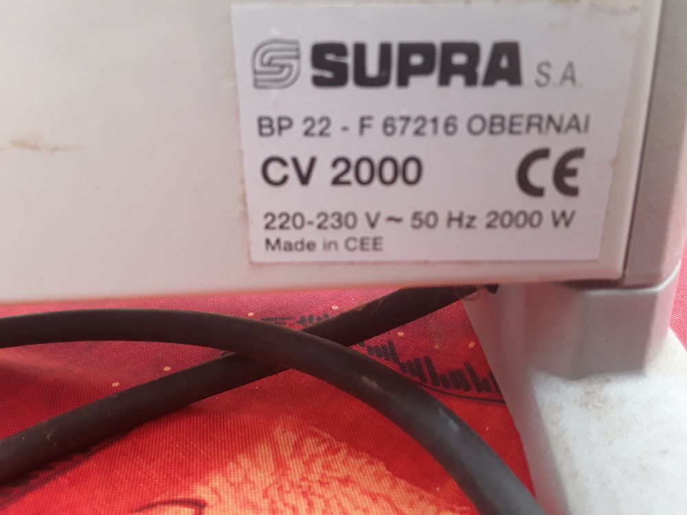 CHAUFFAGE d'APPOINT SUPRA Electroménager