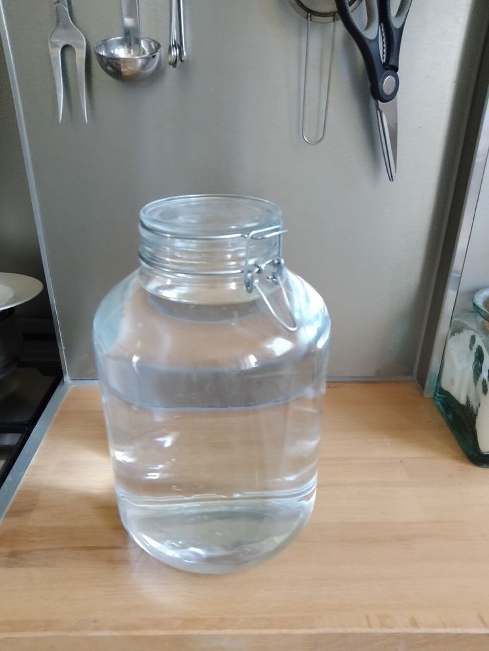 Bocal , bocaux , en verre , a fermeture m&eacute;canique 5 litres Cuisine