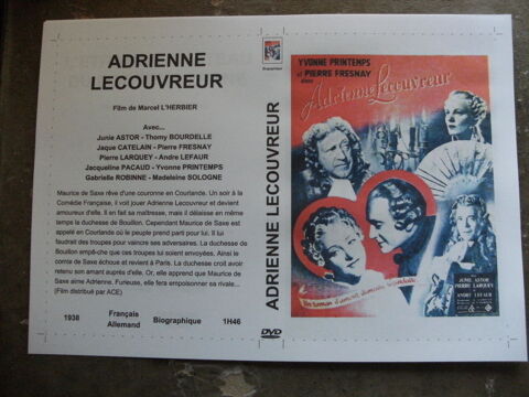 Rare film :   Adrienne Lecouvreur    40 Saint-Médard-en-Jalles (33)