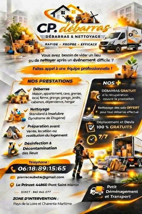 D&eacute;barras et Nettoyage 0 44860 Pont-saint-martin