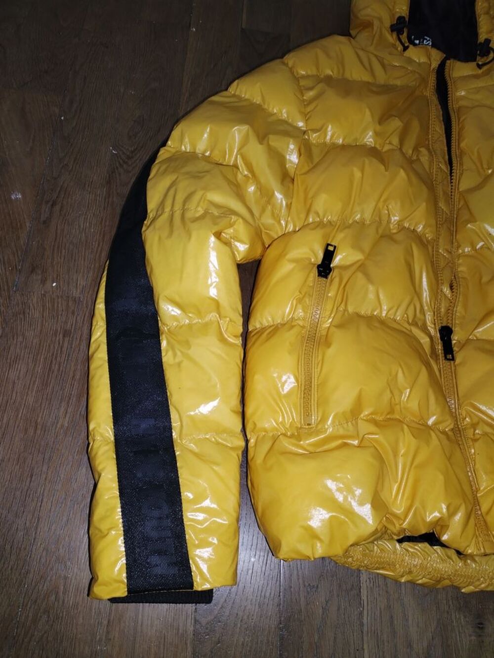 Doudoune jaune brillante homme taille S Vêtements