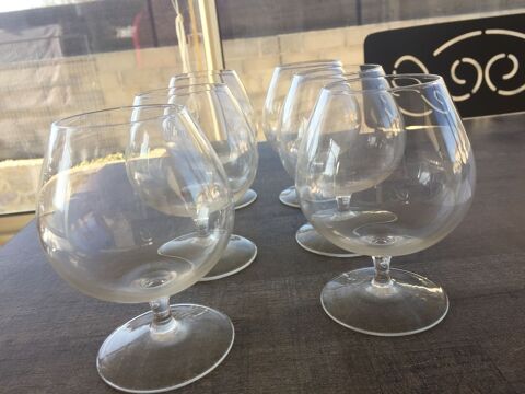 Six verres  cognac 5 Nmes (30)