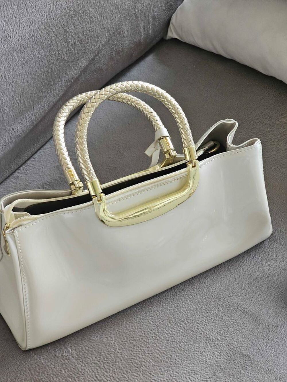sac &agrave; main cr&egrave;me Neuve Maroquinerie