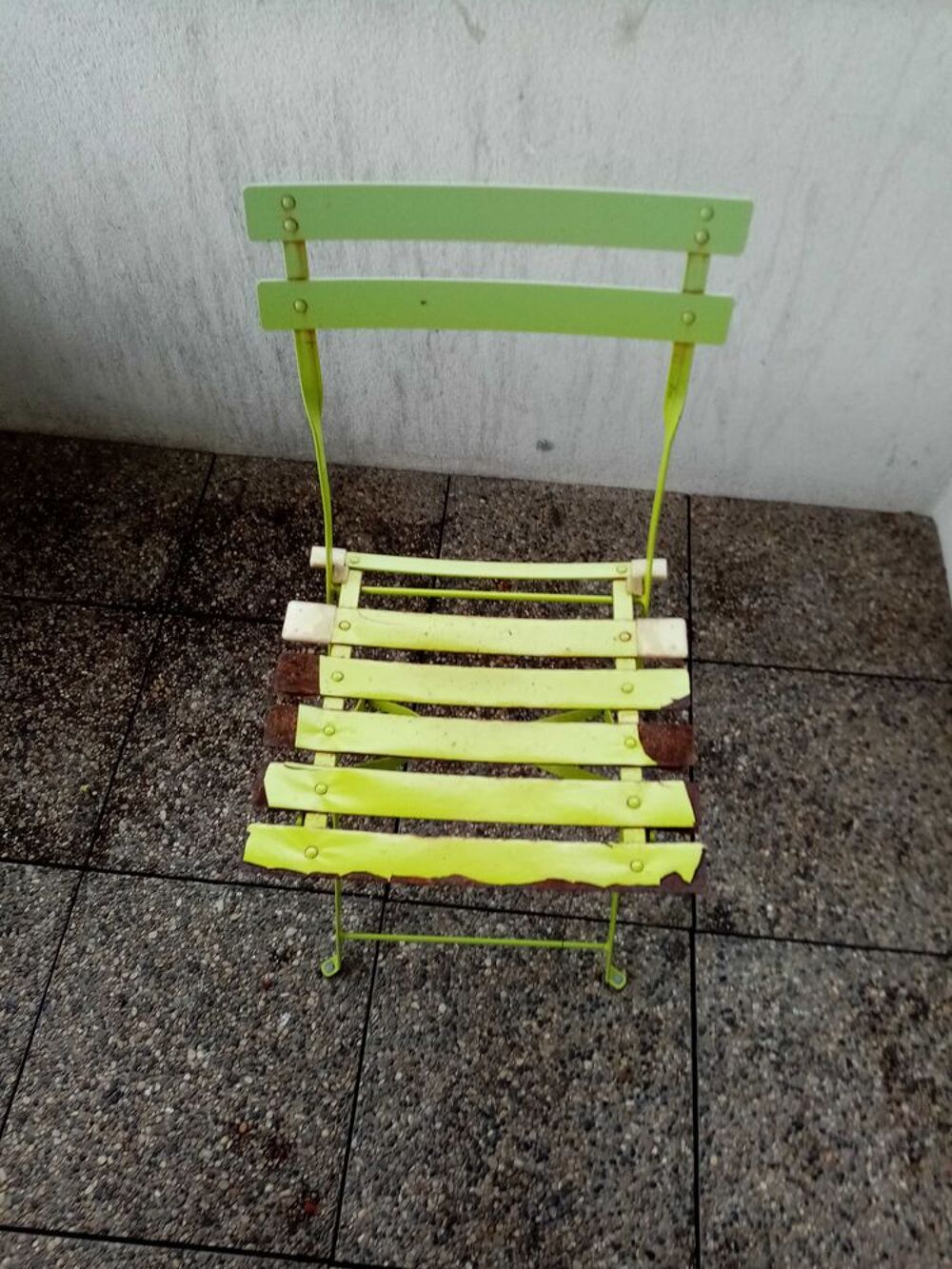 6 chaises jardin ext&eacute;rieur &agrave; r&eacute;nover Jardin