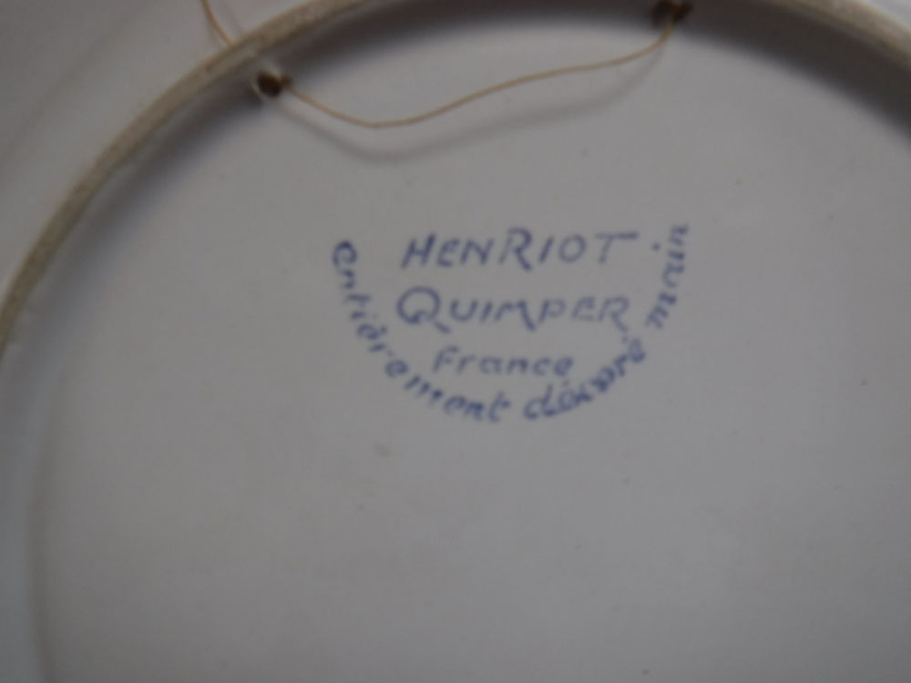 Assiette plate HENRIOT Décoration