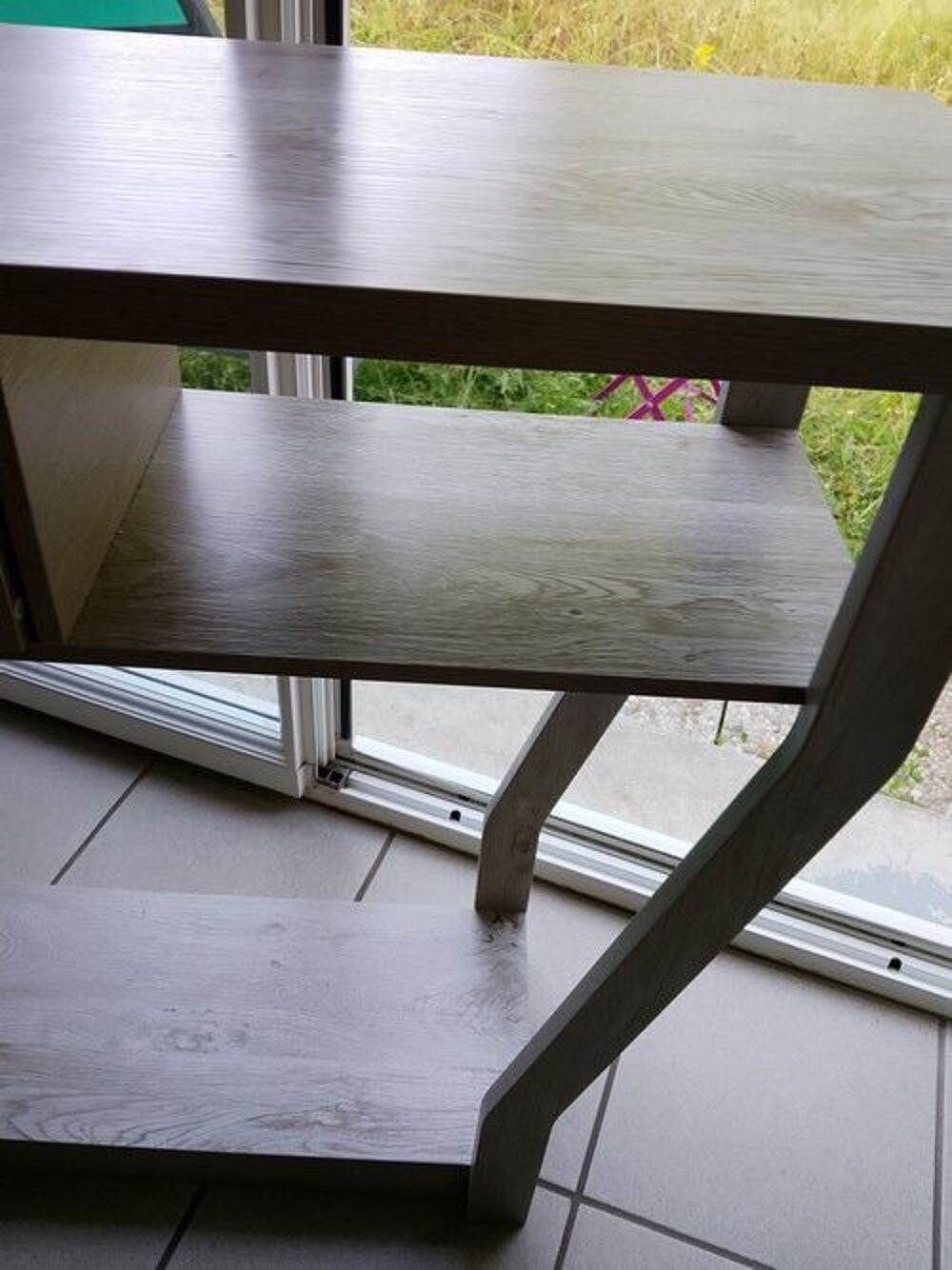 console bois gris Meubles