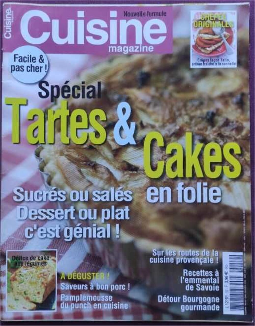 Lot 9 anciens magazines cuisine Livres et BD