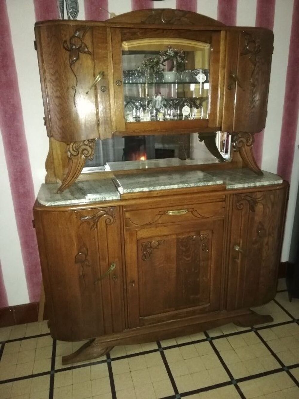 Buffet Vaisselier ann&eacute;es 30 Meubles