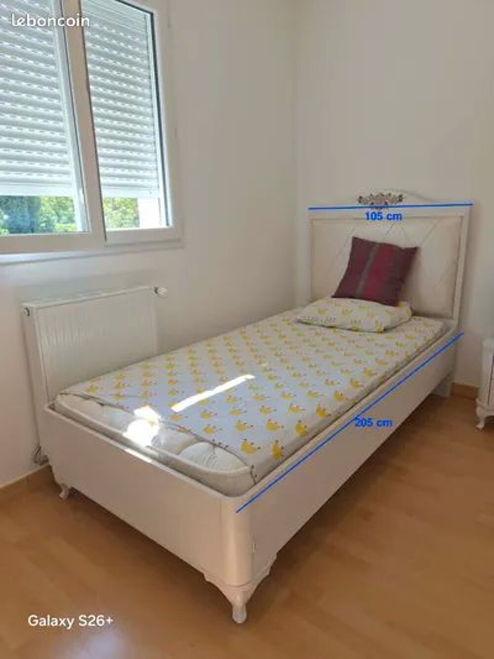 Ensemble chambre fille (Lit, Armoire, Commode, Chevet) Mobilier enfants