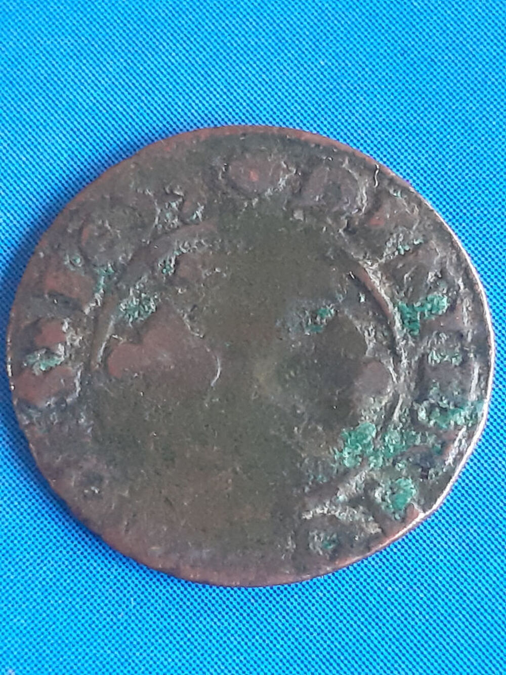 1653 Dombes denier Gaston d'Orl&eacute;ans 