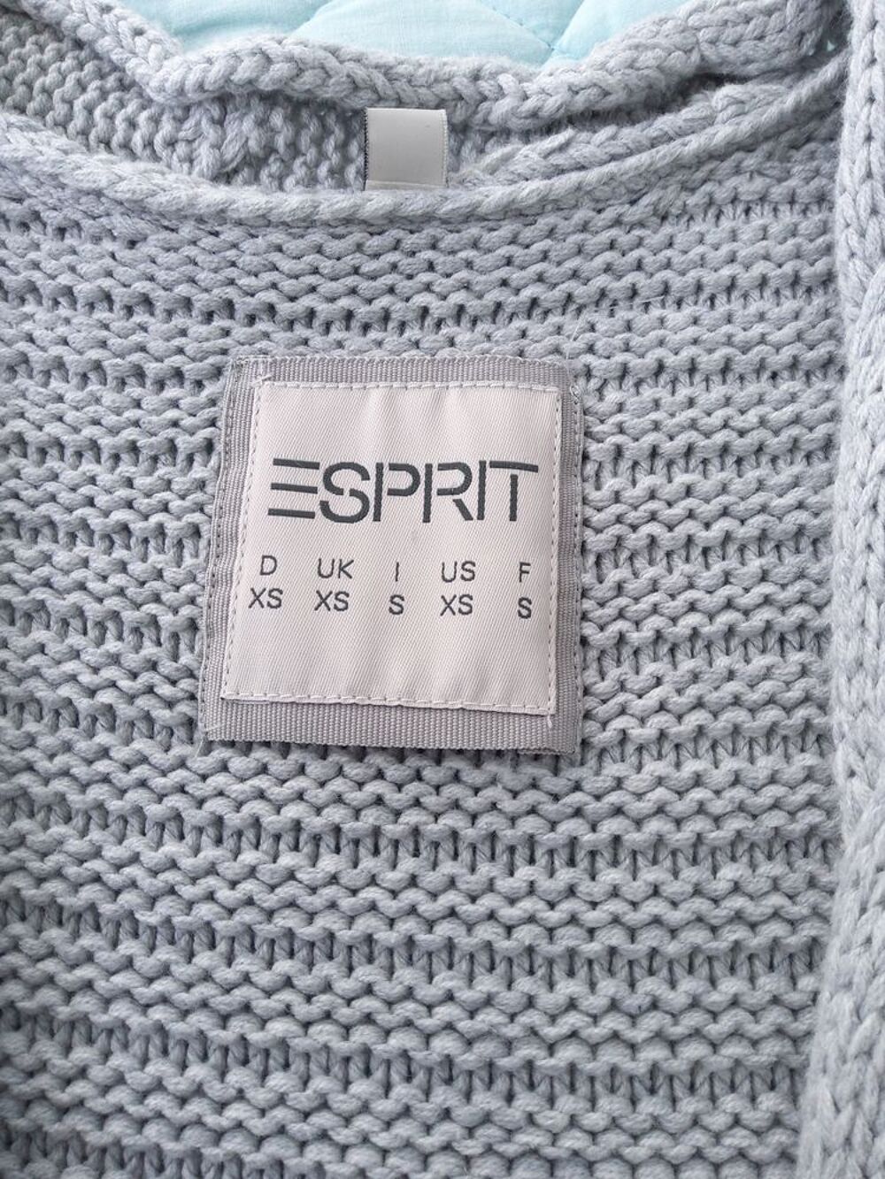LONG GILET gris "ESPRIT" S Vêtements