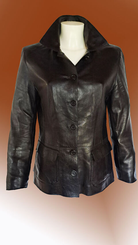 Blouson Cuir Noir JEKEL 399 Gex (01)