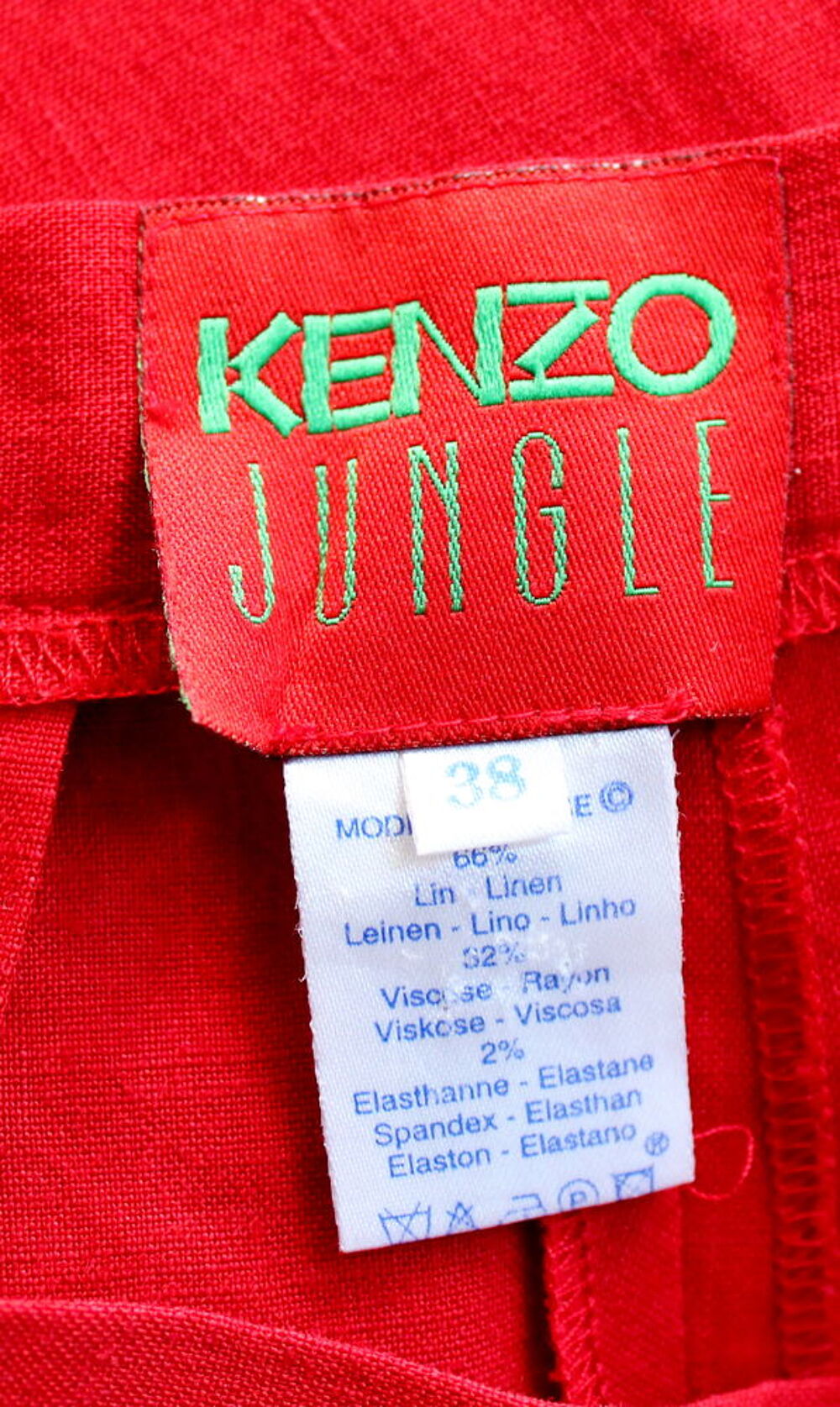 Pantalon rouge KENZO T.38
lin Vêtements