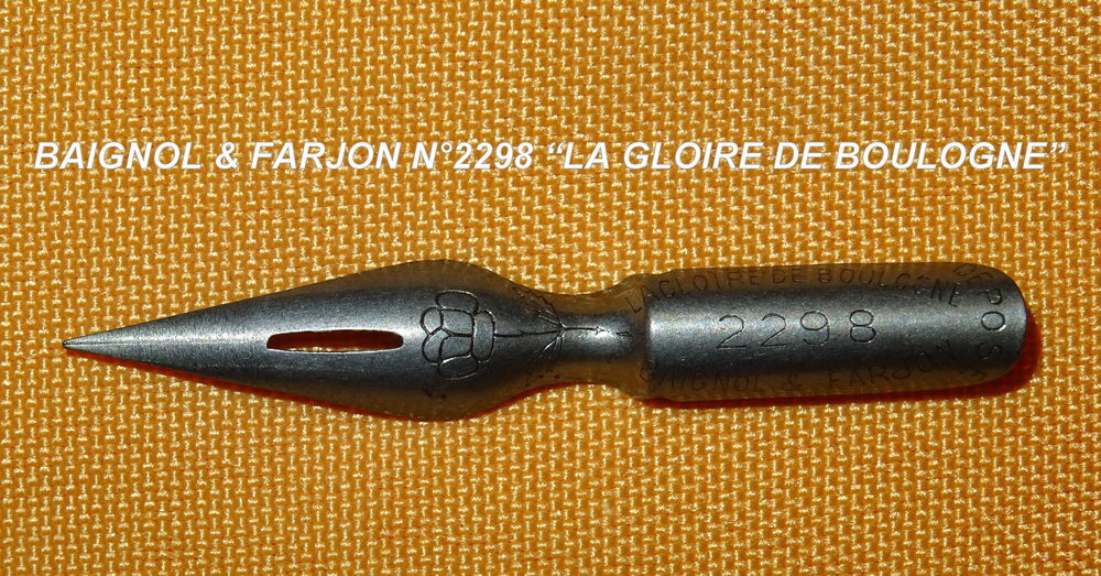 BAIGNOL &amp; FARJON "LA GLOIRE DE BOULOGNE" 2 PLUMES #2298 
