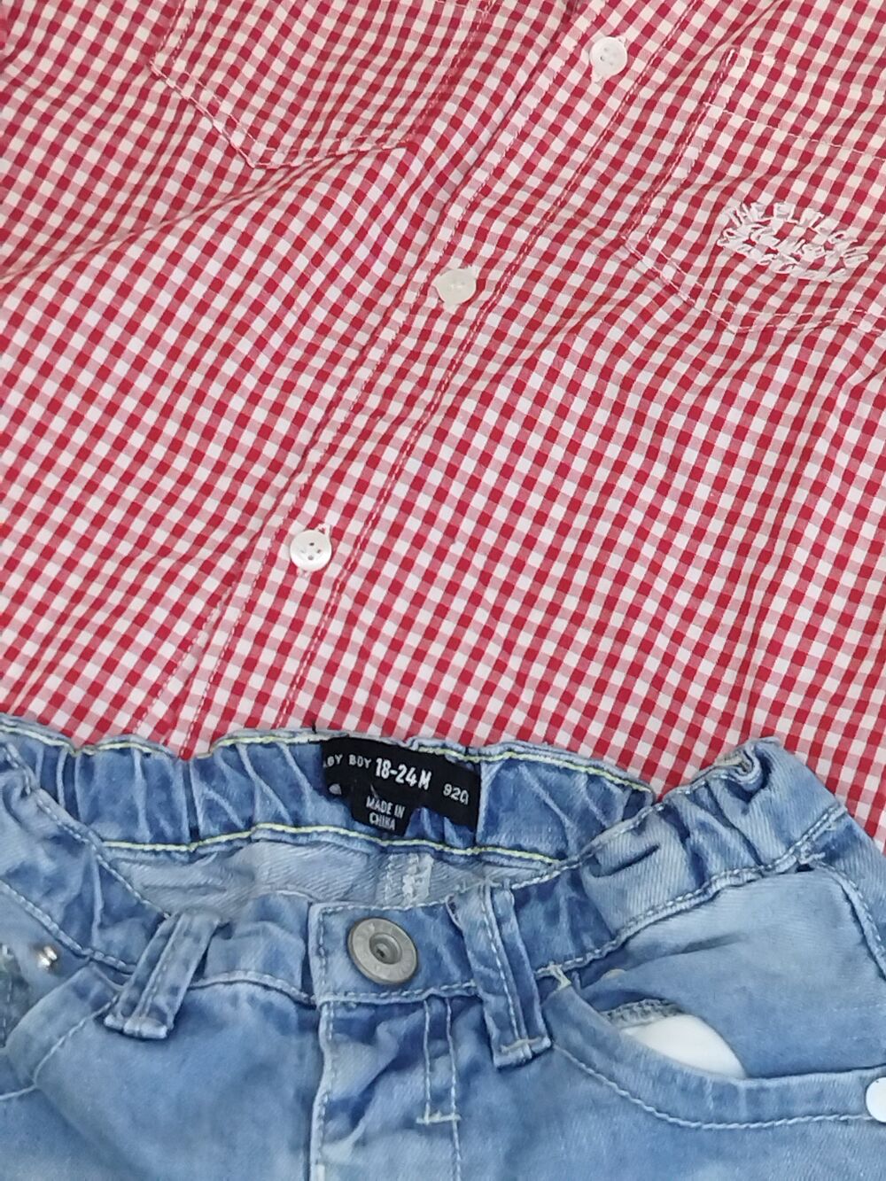 Ensemble v&ecirc;tements gar&ccedil;on 2 ans chemise et pantalon Puériculture