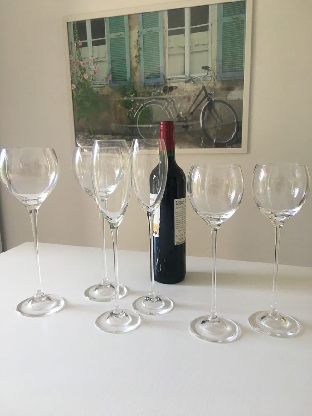 Verres &eacute;l&eacute;gants en crystal Bohemia Décoration