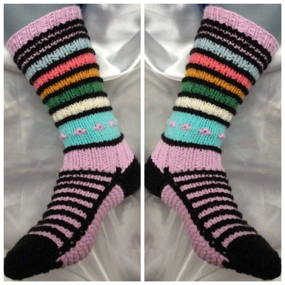 Gros chaussettes multicolores pour homme,taille unique(40-43 Chaussures