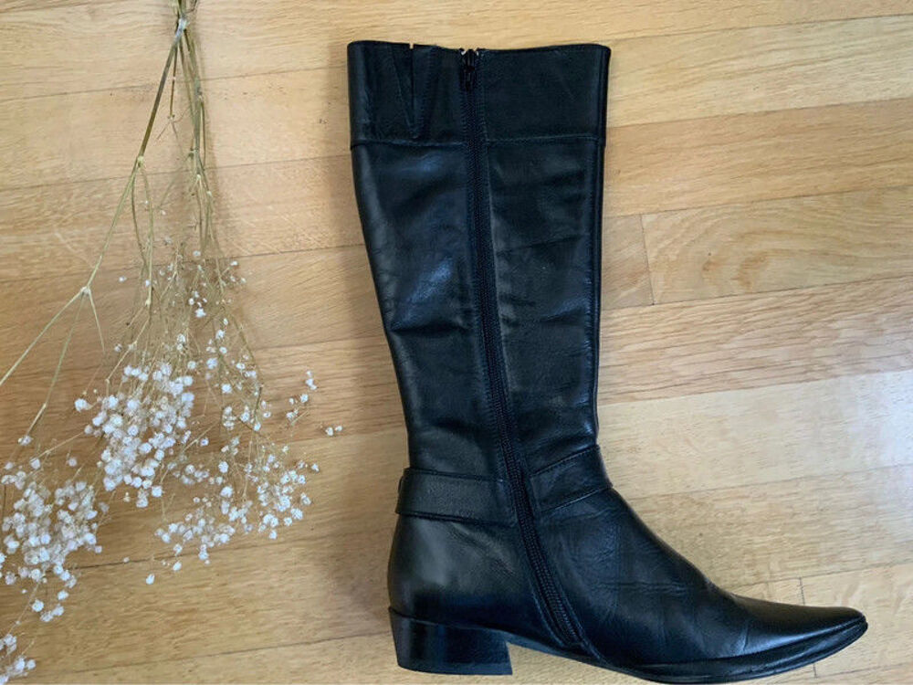 Bottes femme en cuir Chaussures
