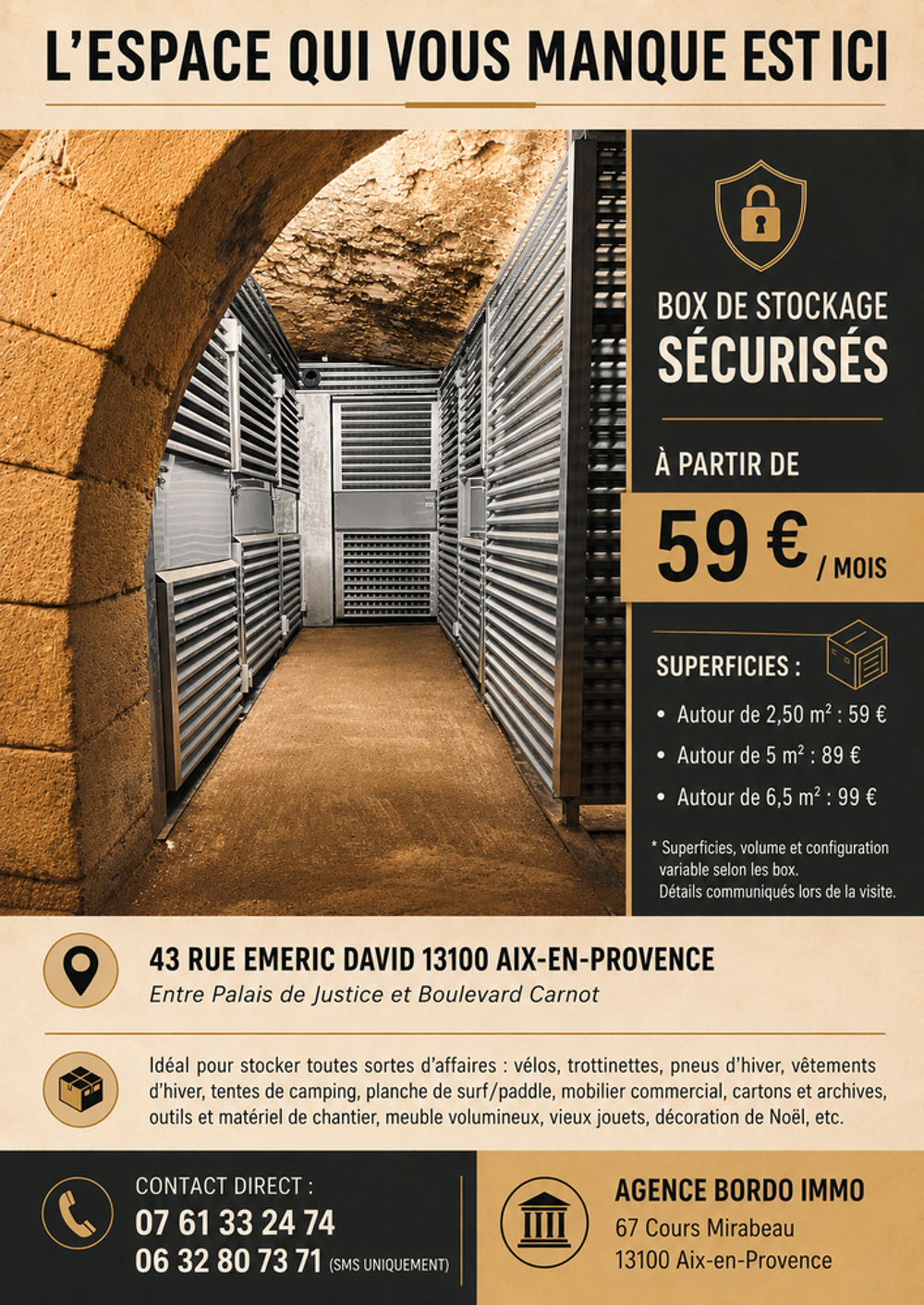 Location Autre Box de stockage / Cave / Garde meuble Aix-en-provence