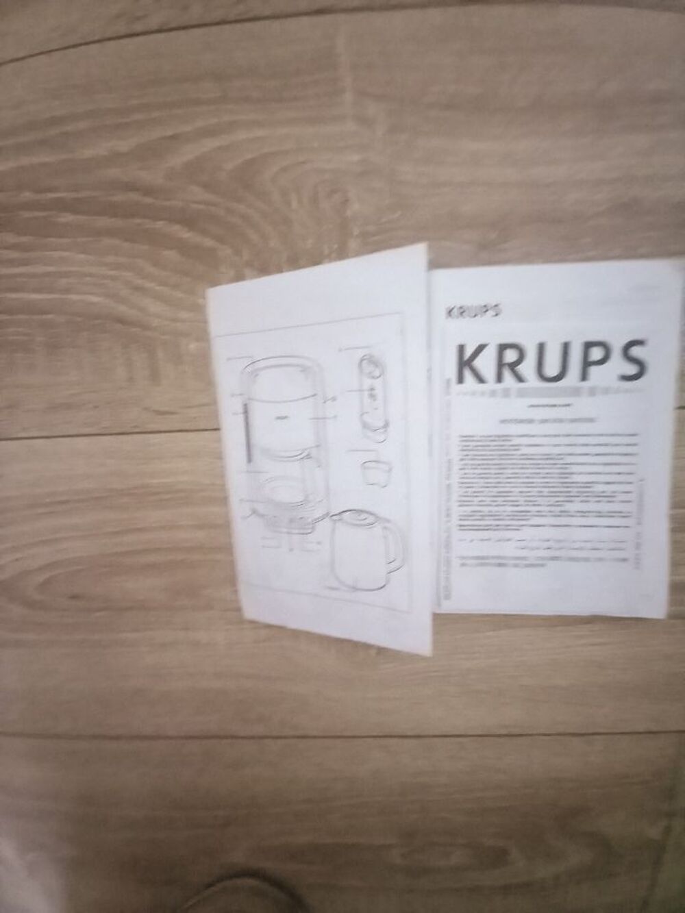 Notice mode d'emploi cafeti&egrave;re Krups Livres et BD