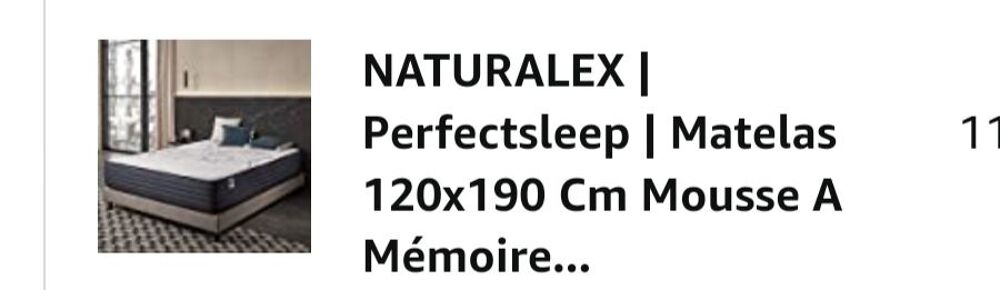Lit 120*190 matelas + sommier (et pieds) Meubles